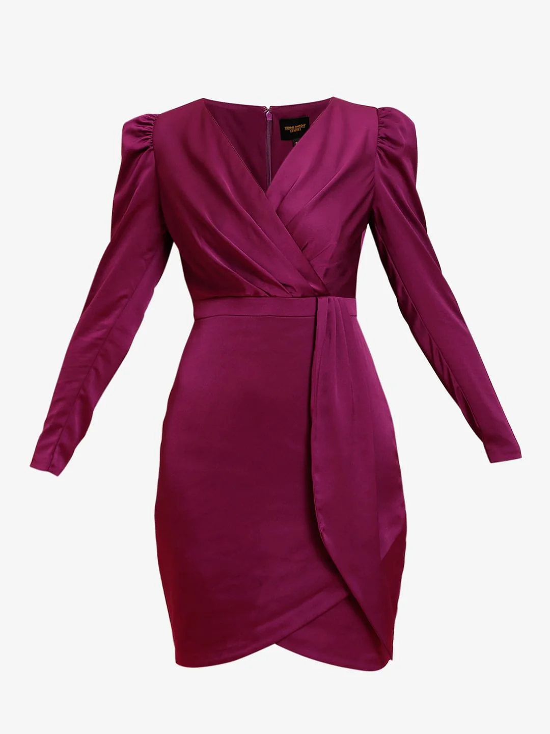 Marquee Pink Wrap Mini Dress - Image 7