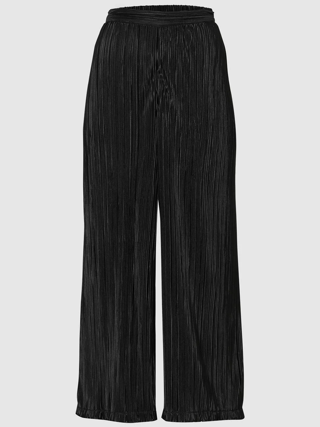 Black High Rise Flared Co-Ord Set Pants - Image 7