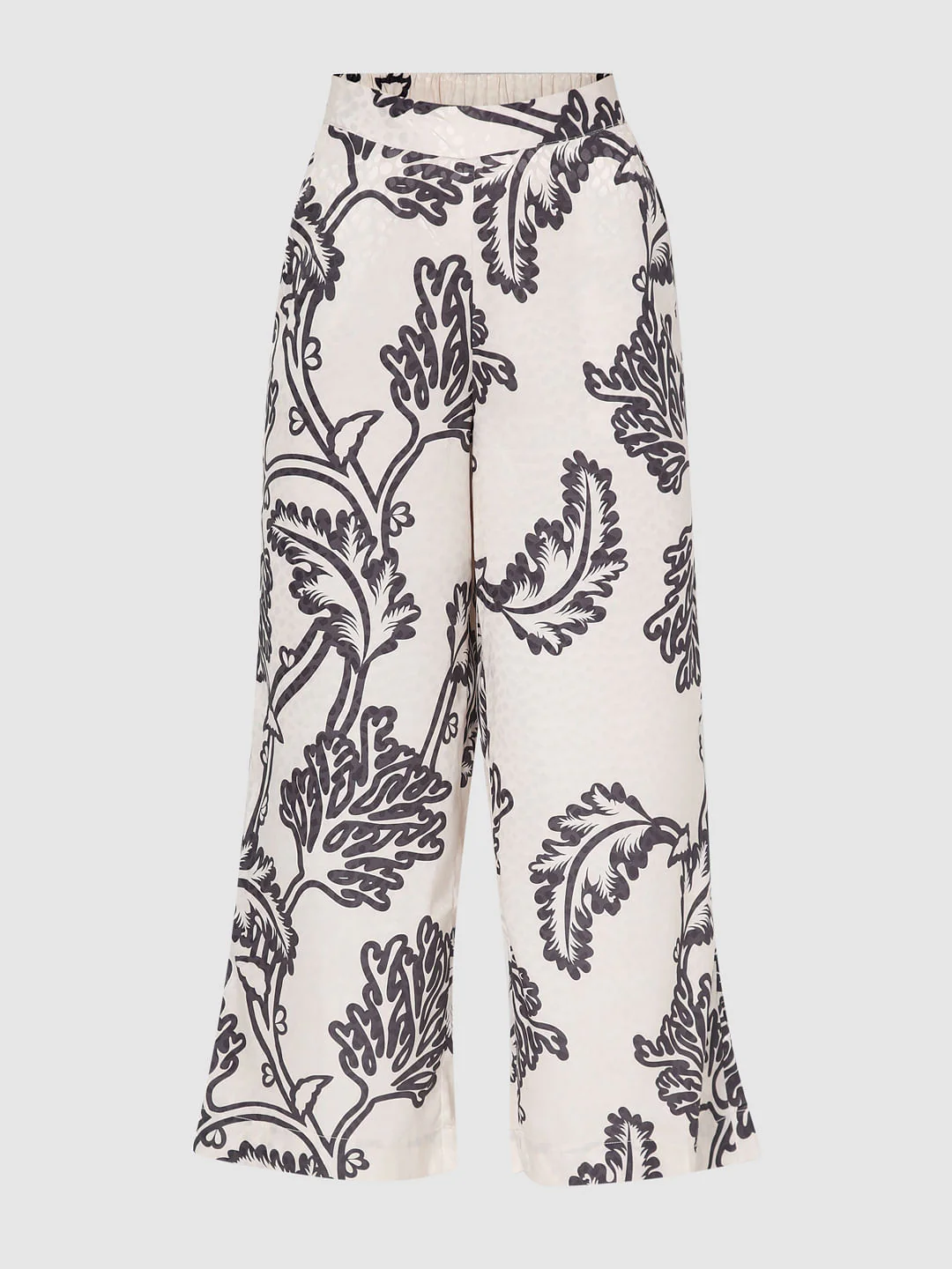 Off-White Mid Rise Printed Co-Ord Set Pants - Image 7