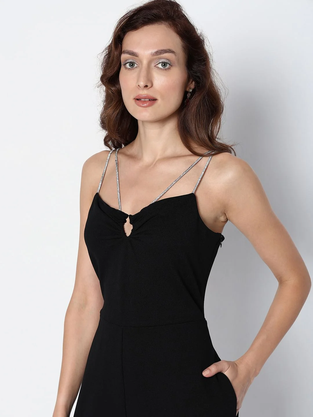 Marquee Black Embellished Jumpsuit - Image 5