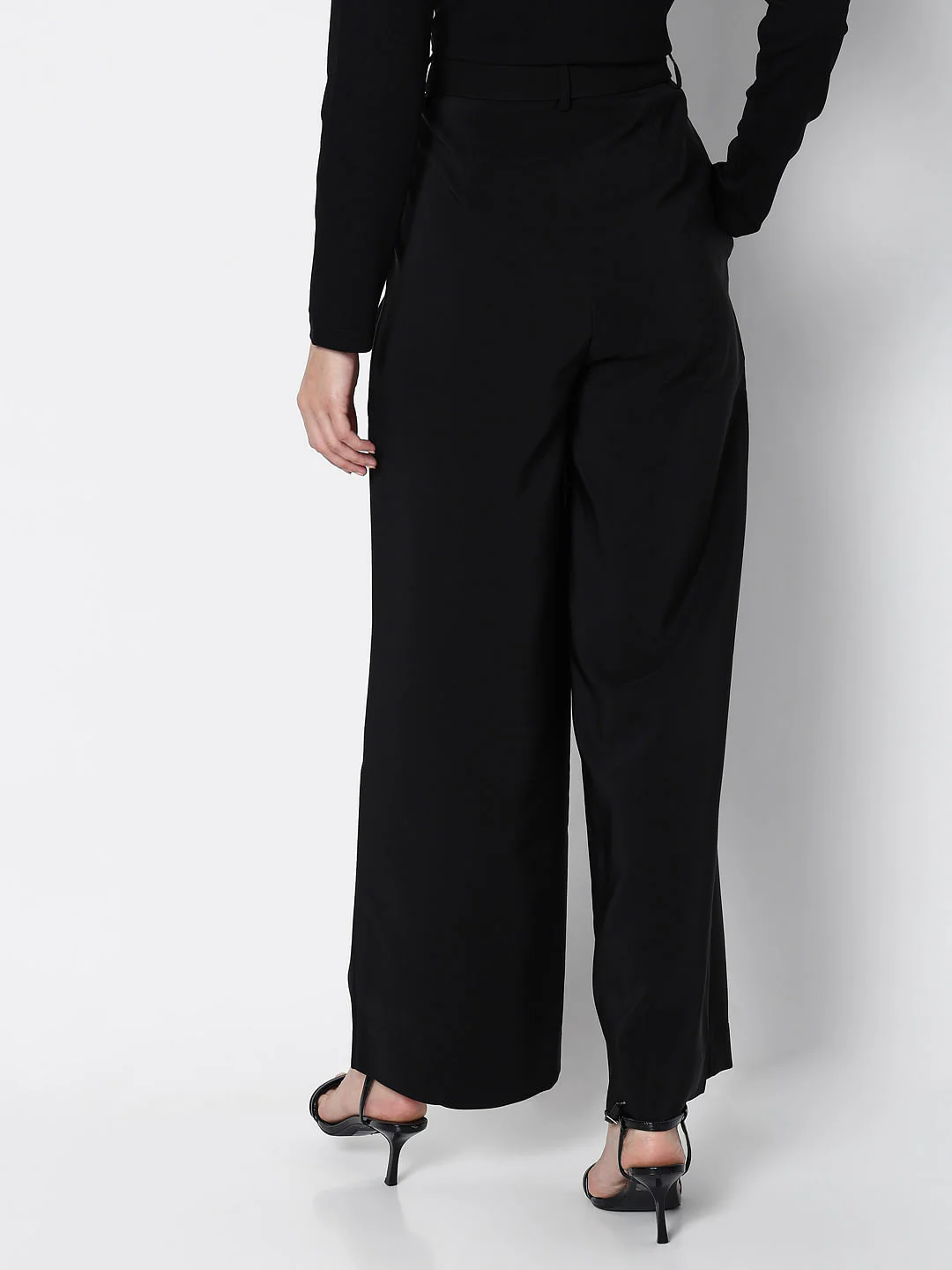 Marquee Black High Rise Embellished Co-Ord Set Pants - Image 4