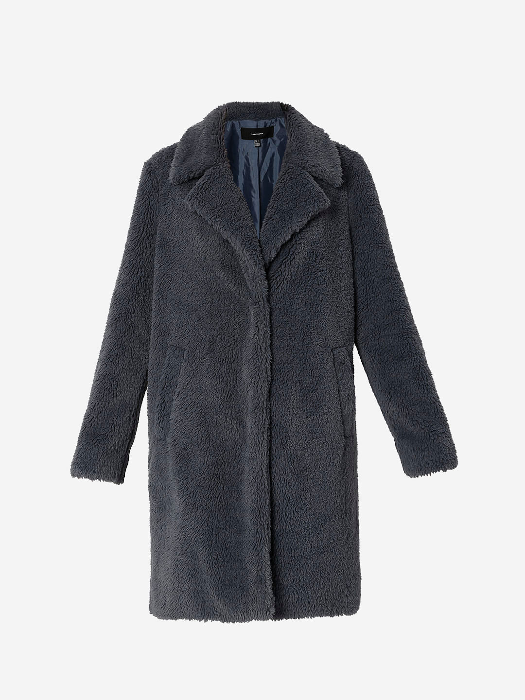 Ombre Blue Teddy Overcoat - Image 7