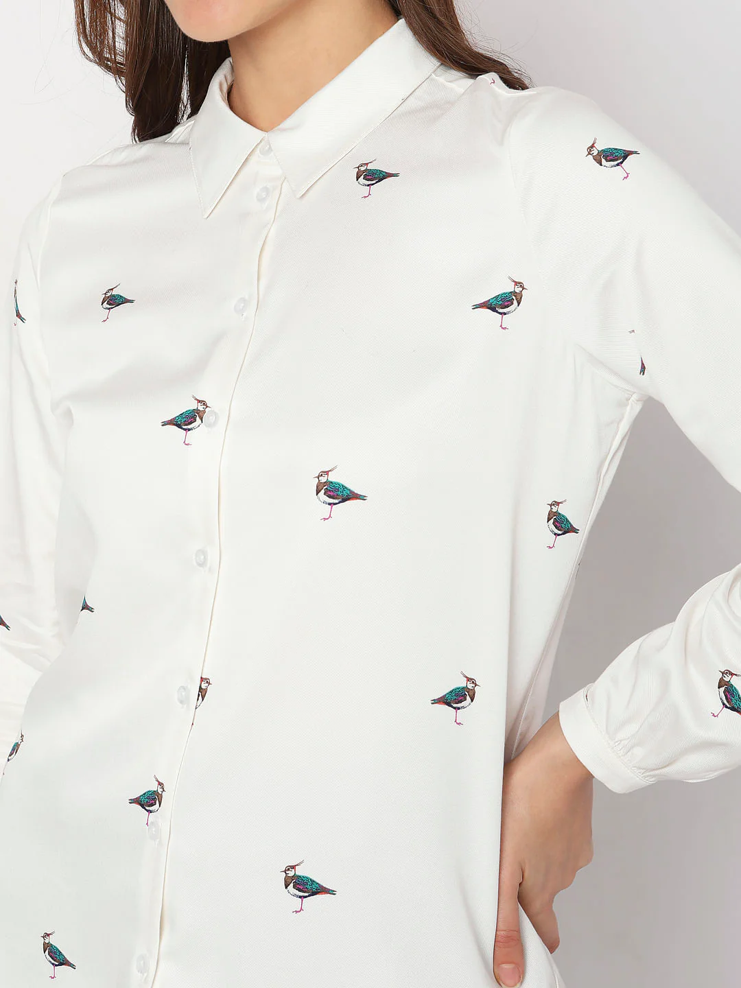 White Embroidered Shirt - Image 6