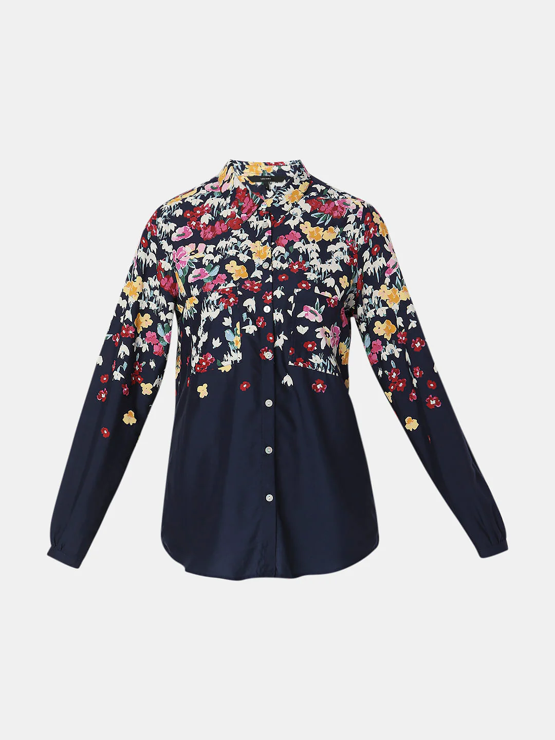 Blue Floral Full Sleeves Shirt - Image 7