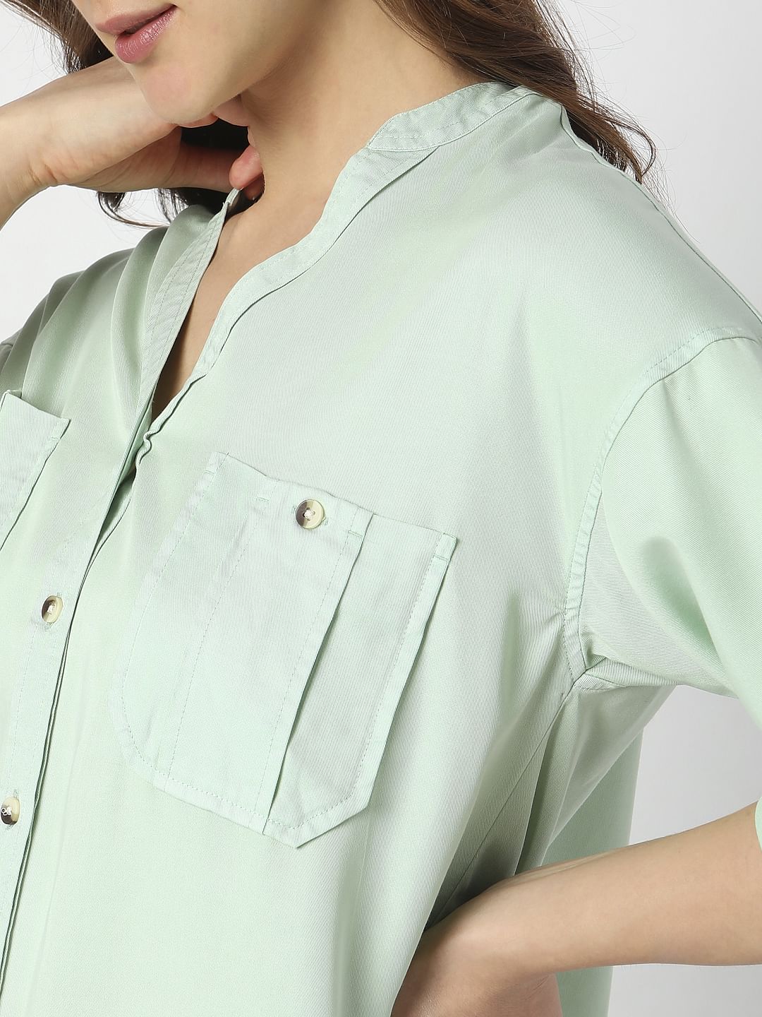 Green V-Neck Shirt - Image 6