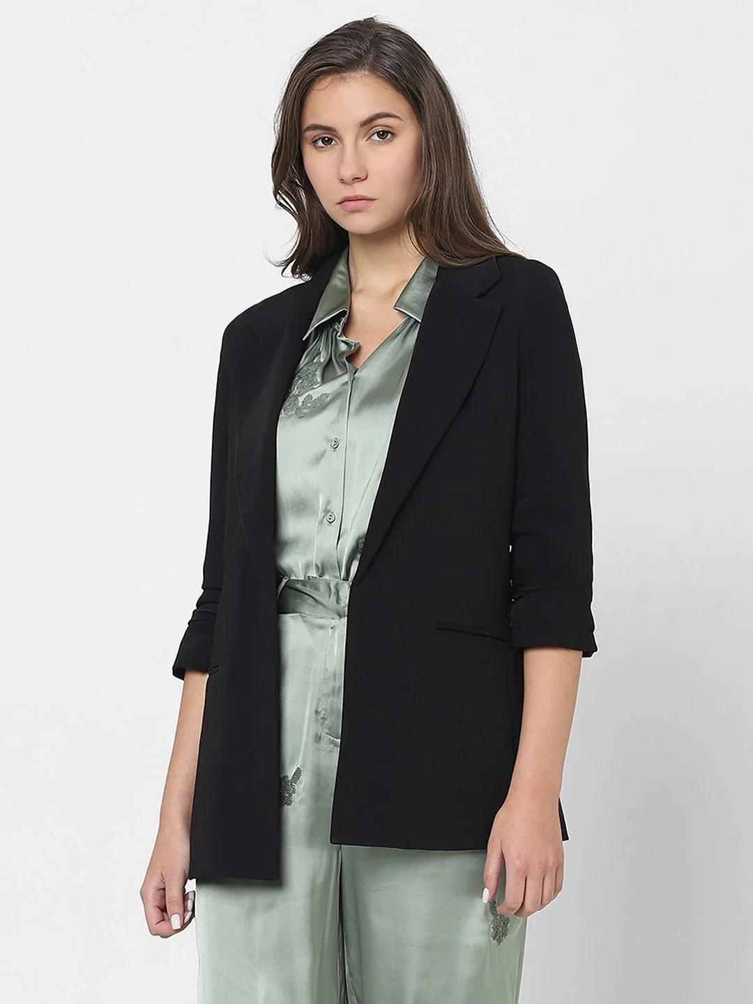 Black Tailored Blazer - Image 2