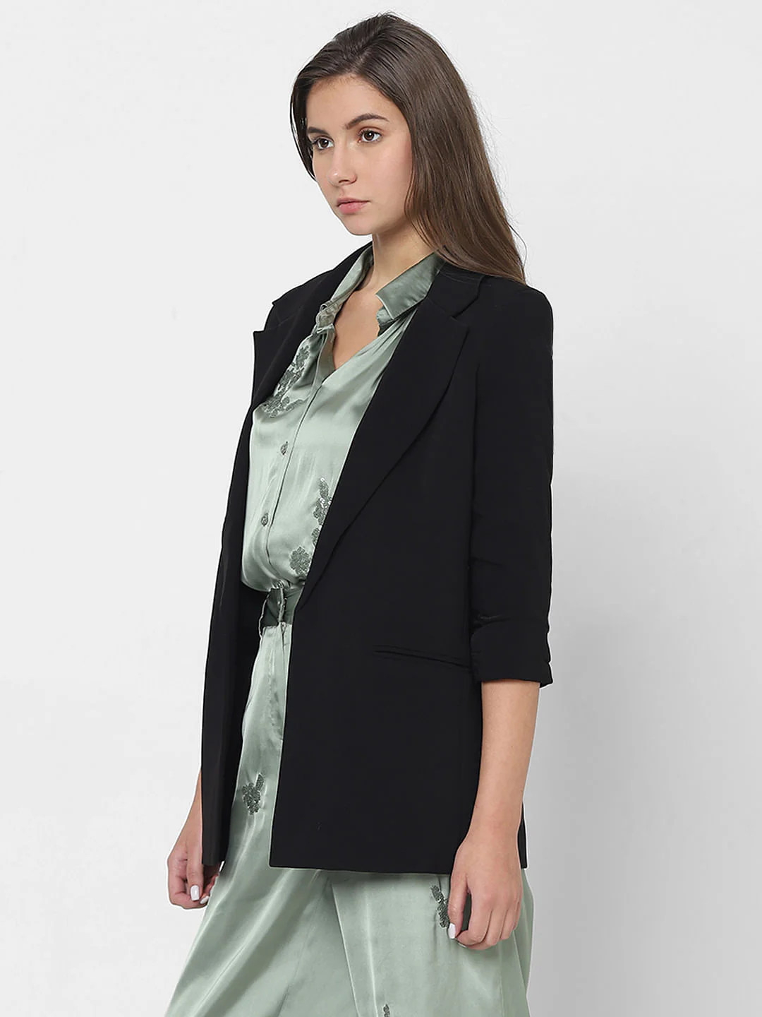 Black Tailored Blazer - Image 3