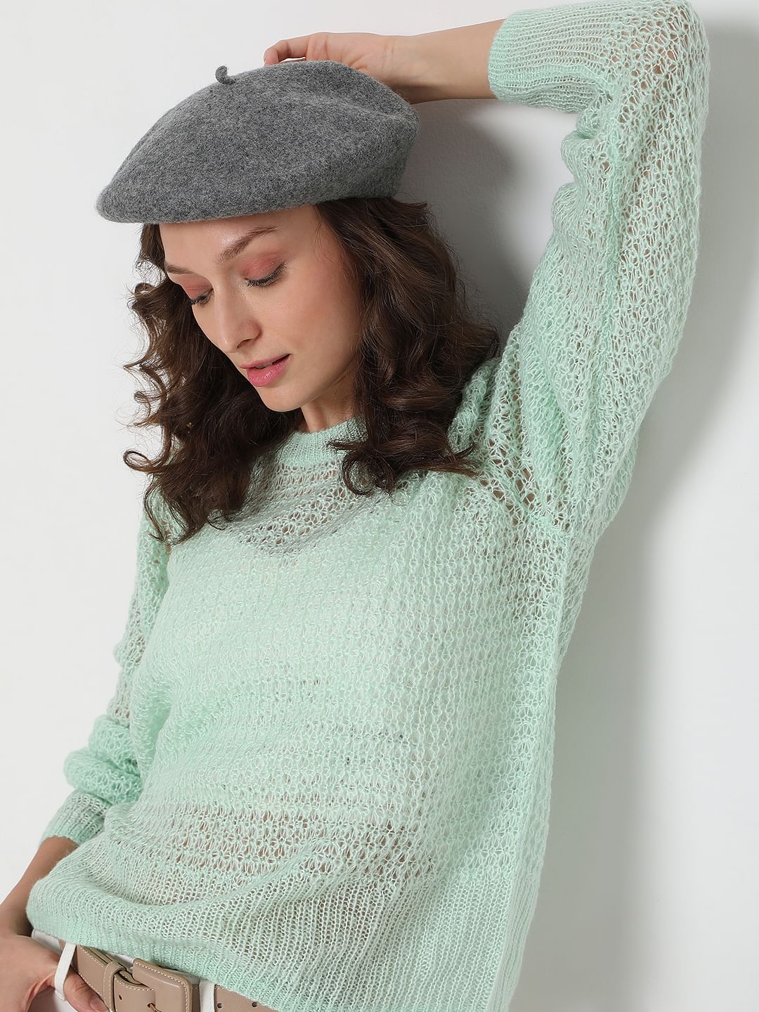 Grey Wool Hat