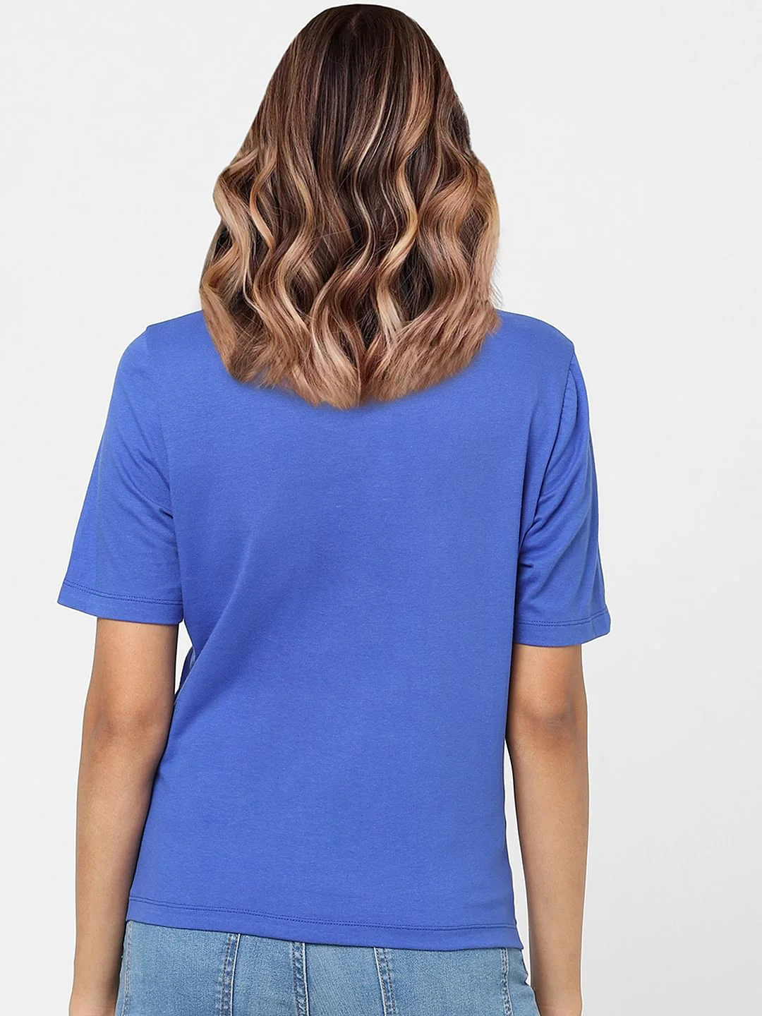Blue Tie Up T-Shirt - Image 3