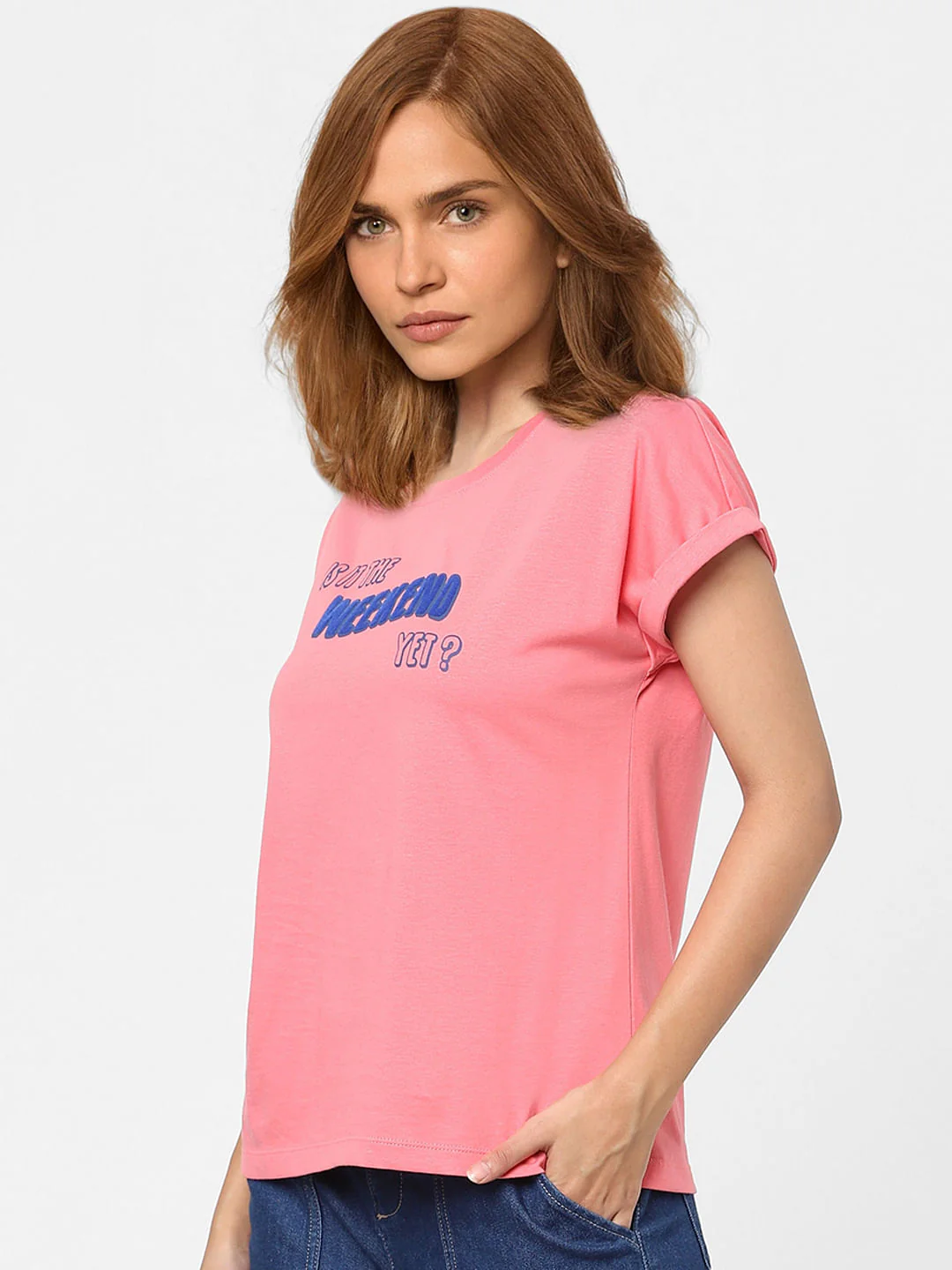 Pink Graphic Print T-Shirt - Image 2