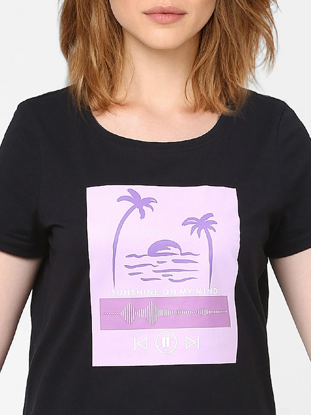 Black Graphic Print T-Shirt - Image 5