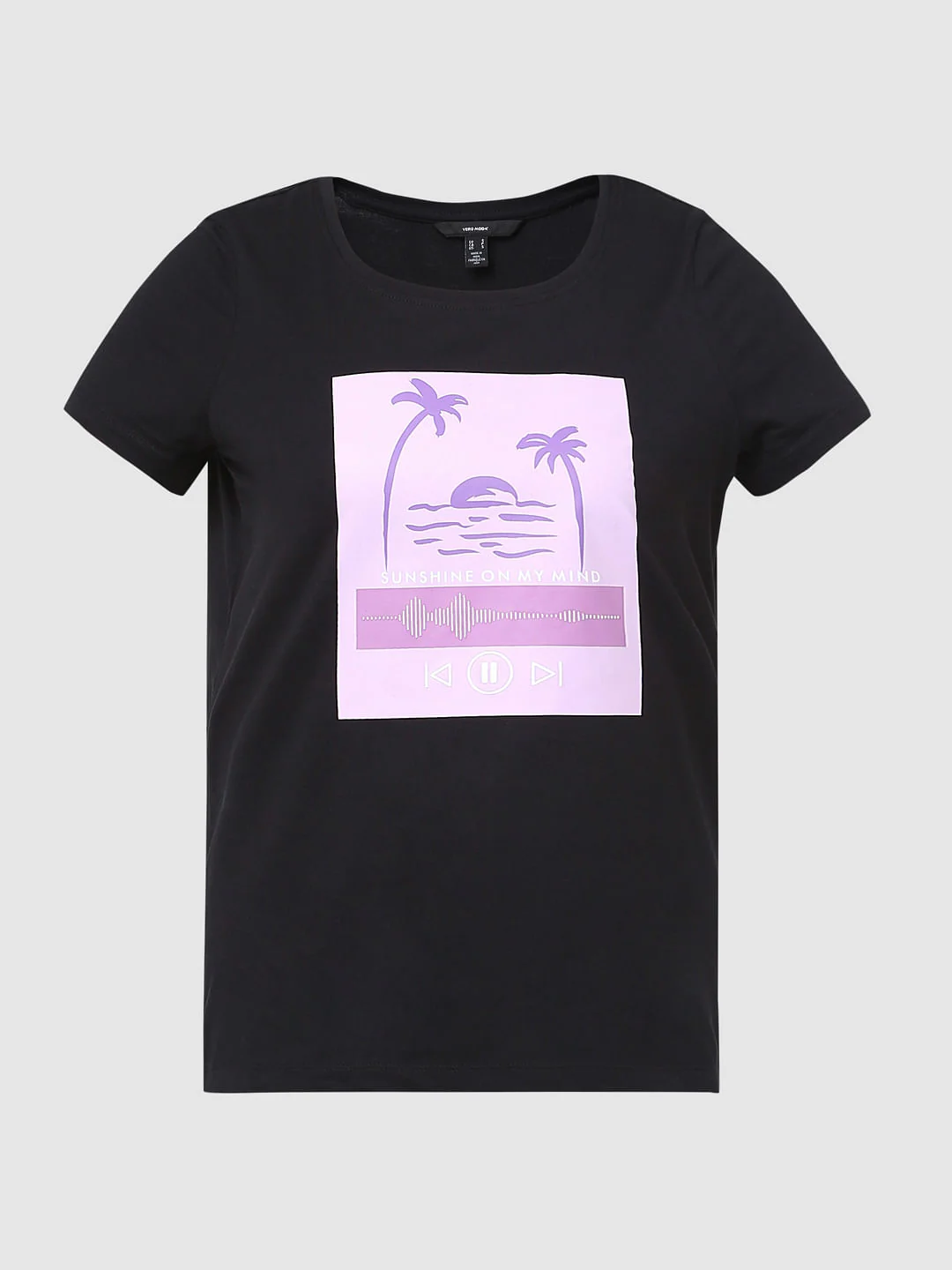 Black Graphic Print T-Shirt - Image 6