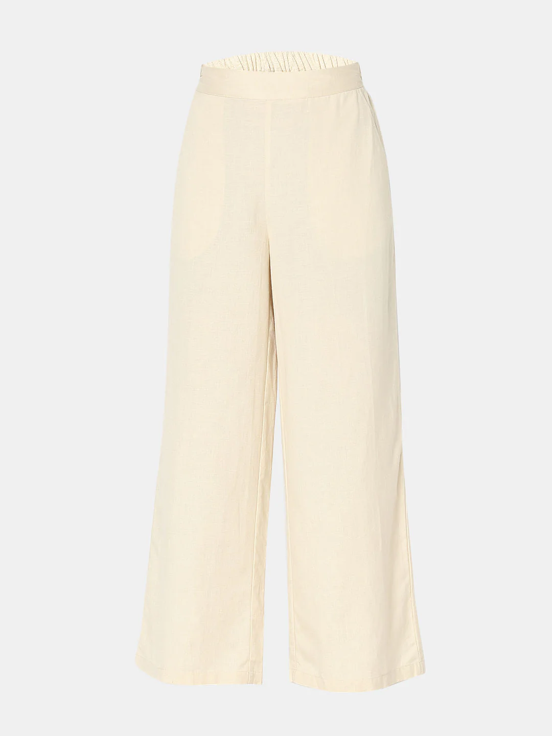 Beige Wide Leg Co-Ord Set Pants - Image 7
