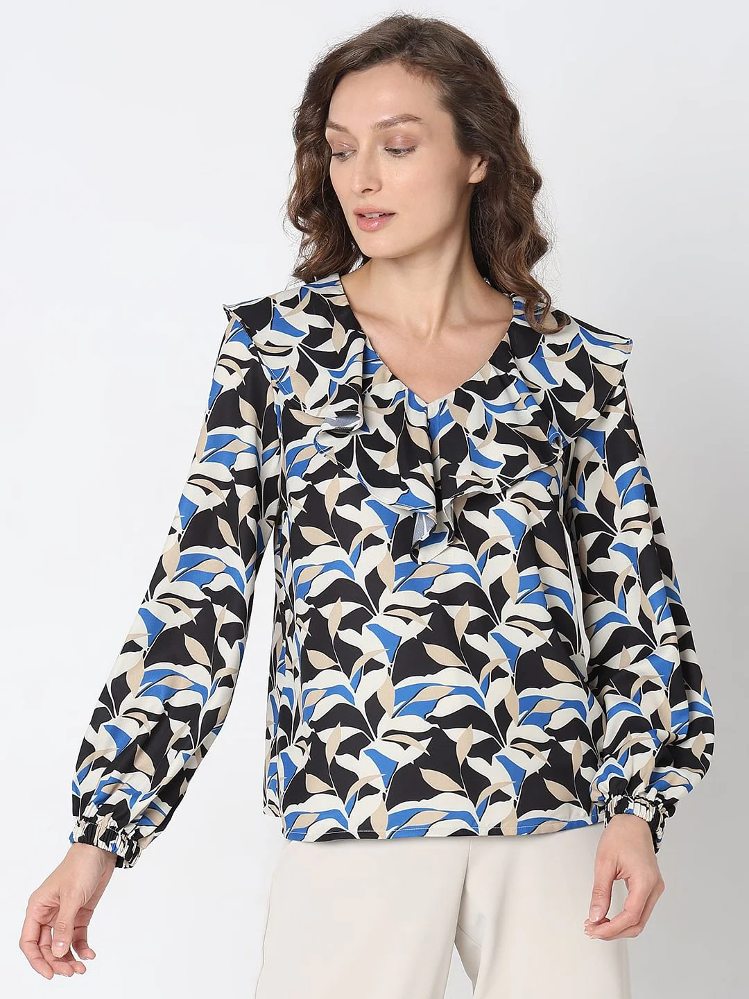 Black Printed Top - Image 2