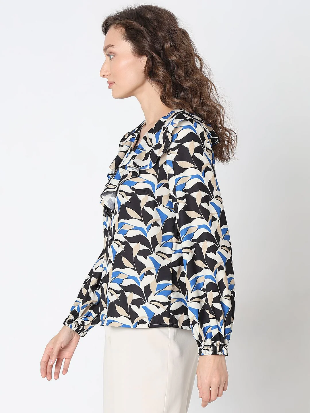 Black Printed Top - Image 3