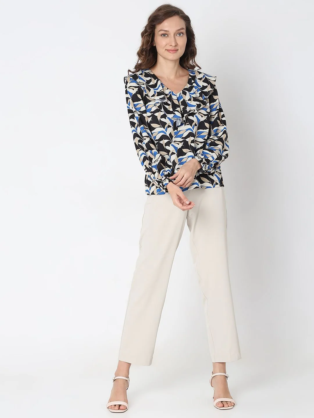 Black Printed Top - Image 5