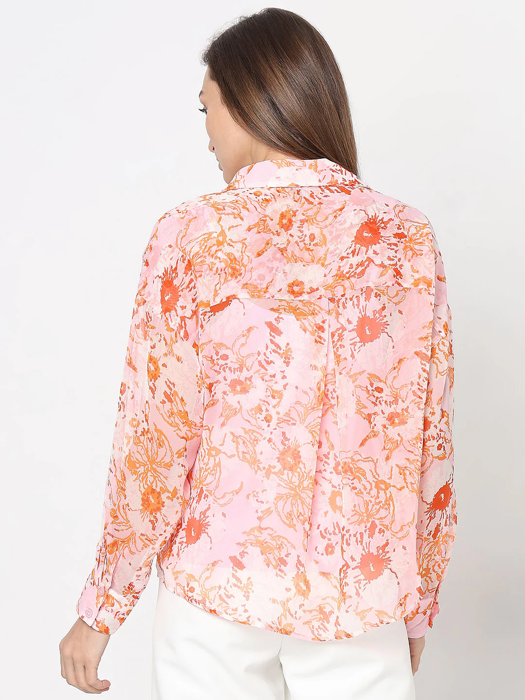Orange Floral Shirt - Image 4