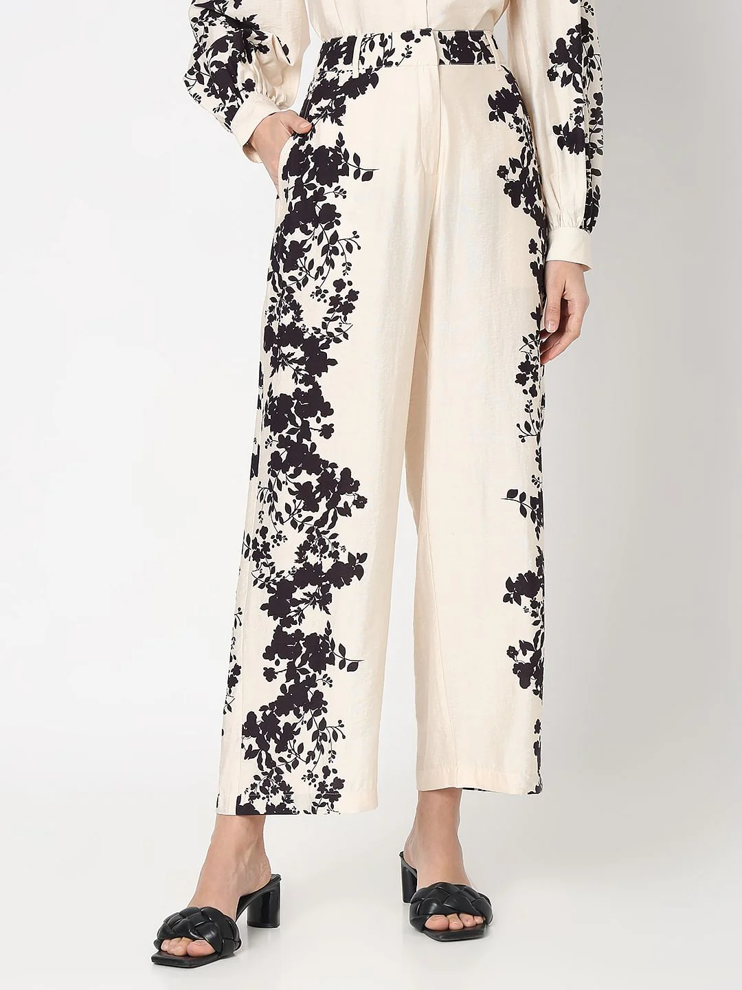 Off-White Printed Co-Ord Set Pants - Image 2