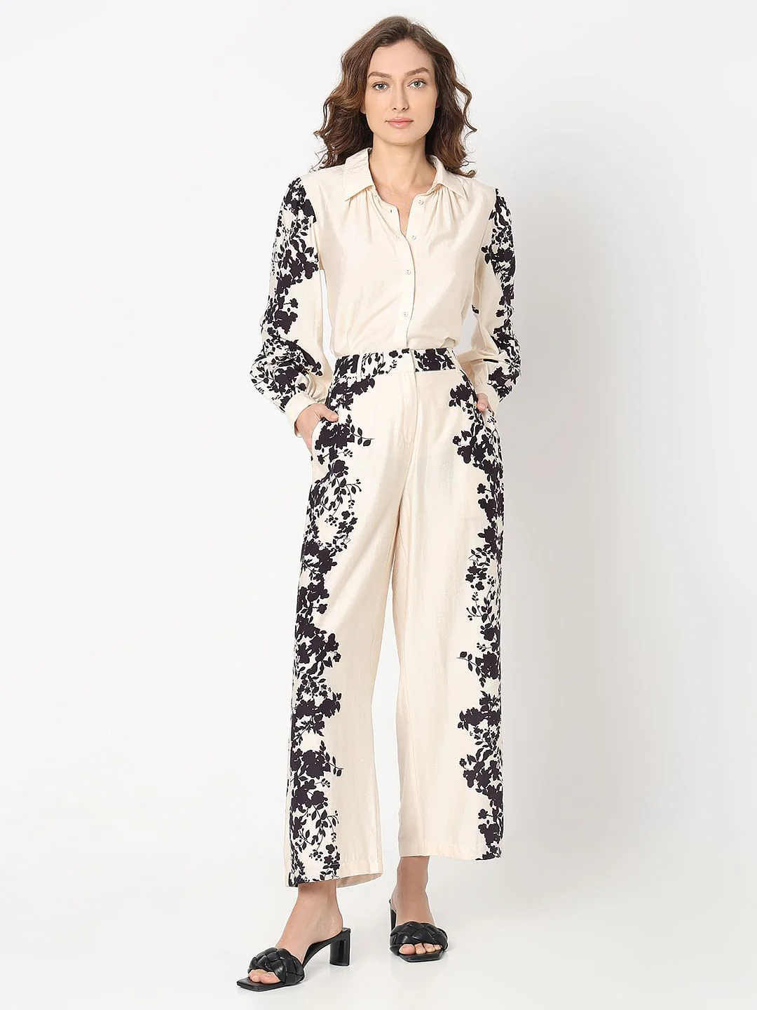 Off-White Printed Co-Ord Set Pants - Image 5