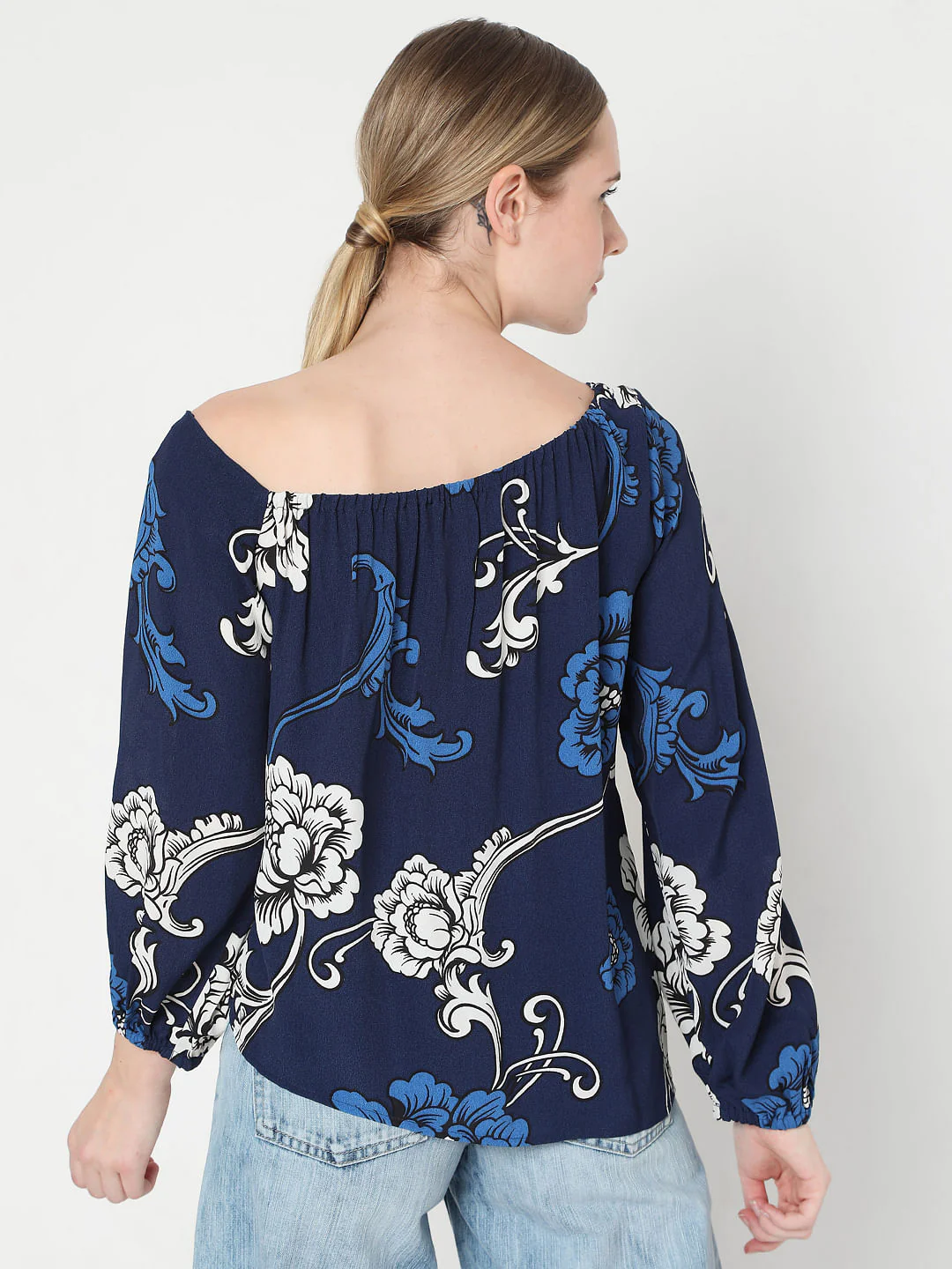 Blue Floral Top - Image 4