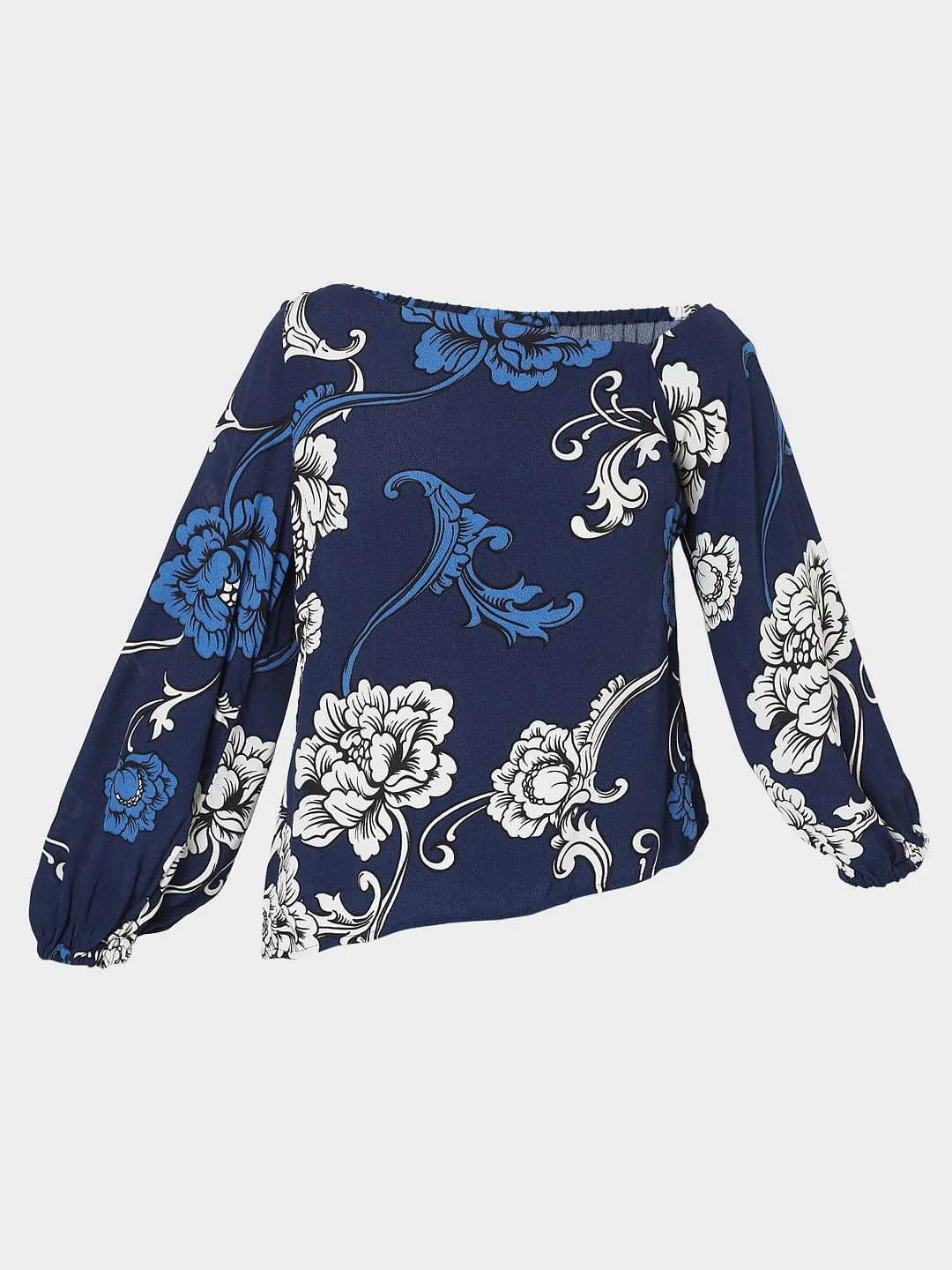 Blue Floral Top - Image 7
