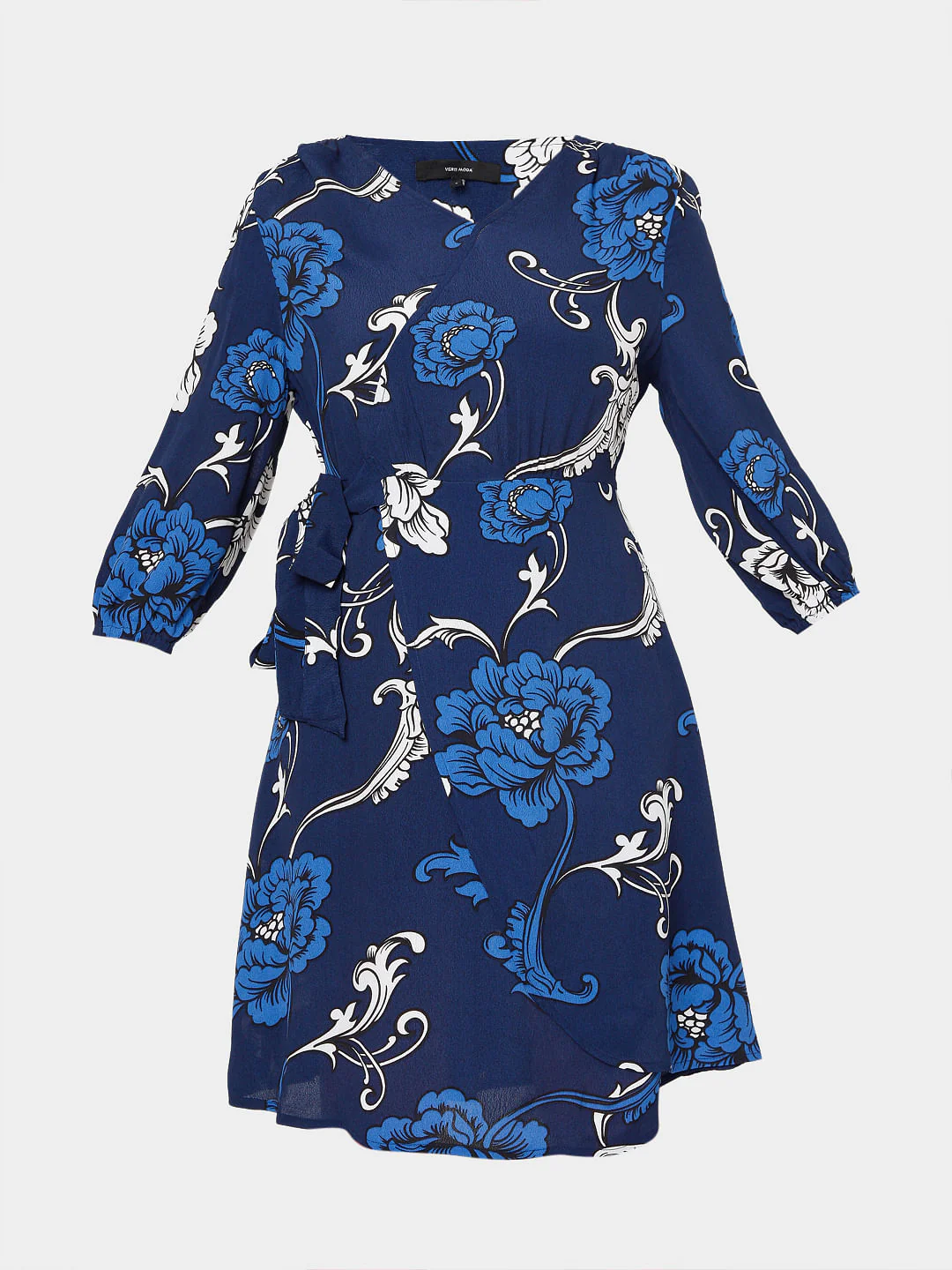Blue Floral Flit & Flare Dress - Image 7
