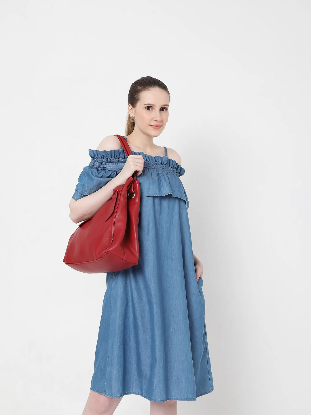 Blue Denim Shift Dress