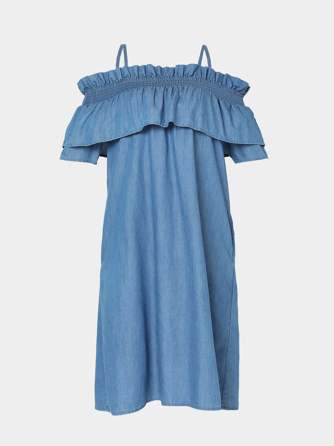 Blue Denim Shift Dress - Image 7