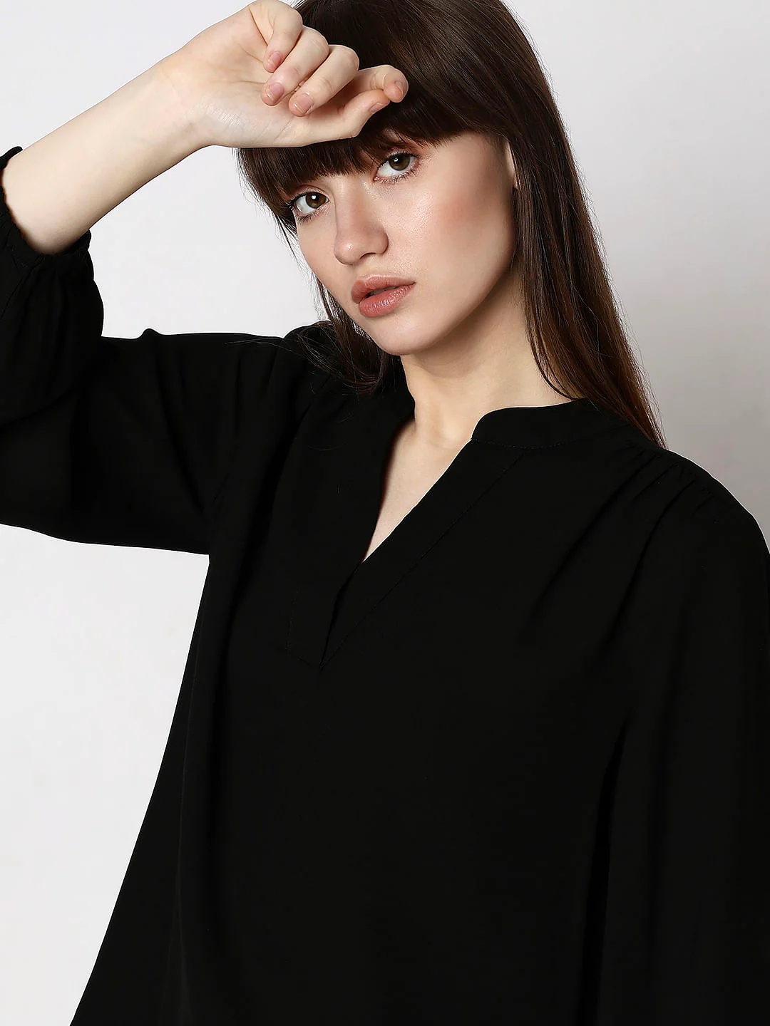 Black V-Neck Top - Image 6