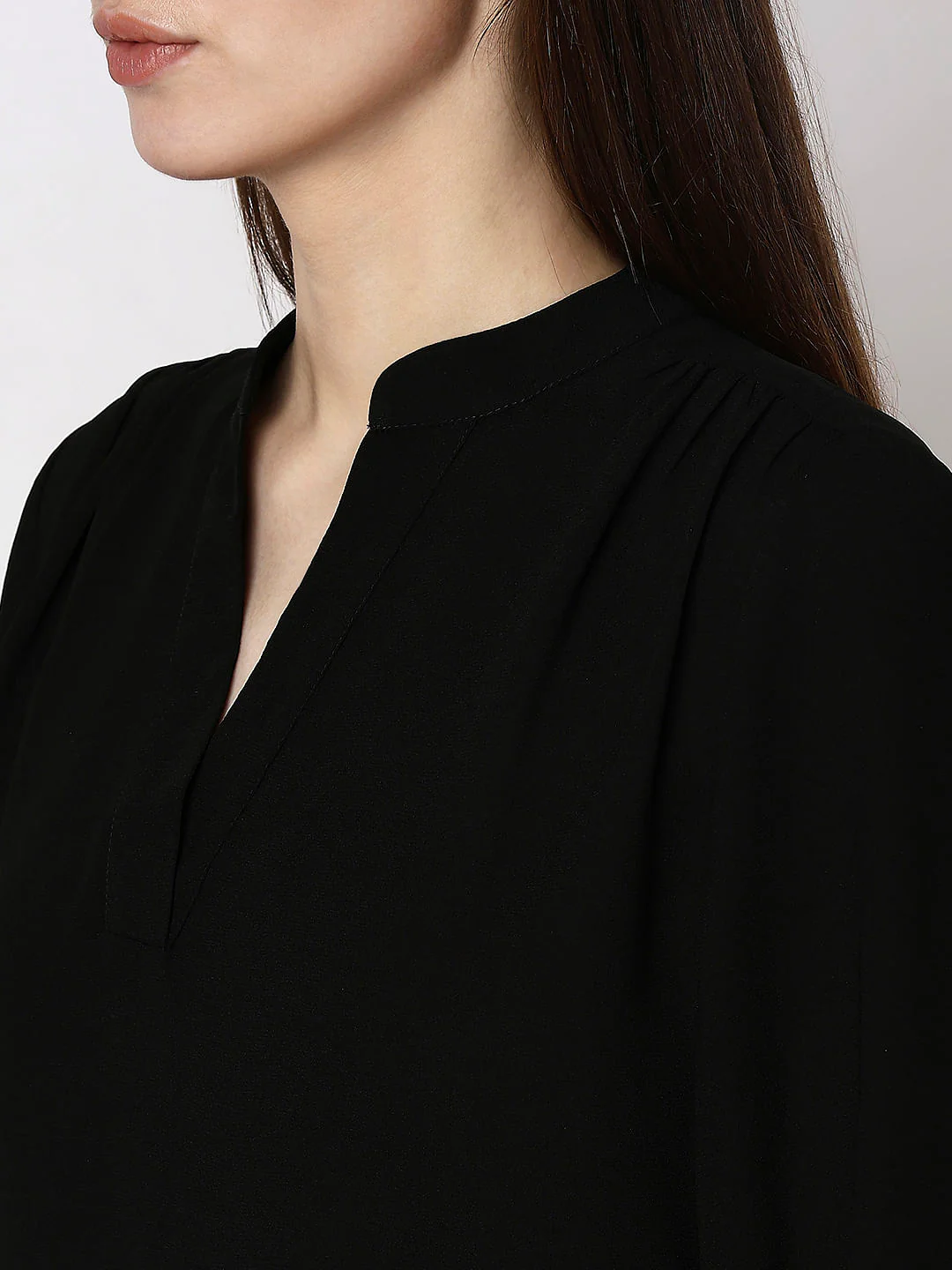 Black V-Neck Top - Image 8