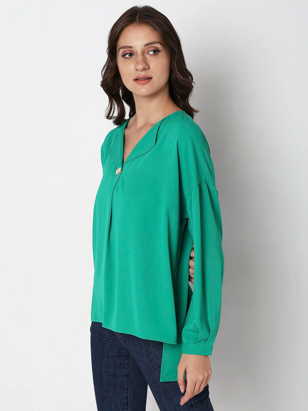 Green Full Sleeves Top - Image 3