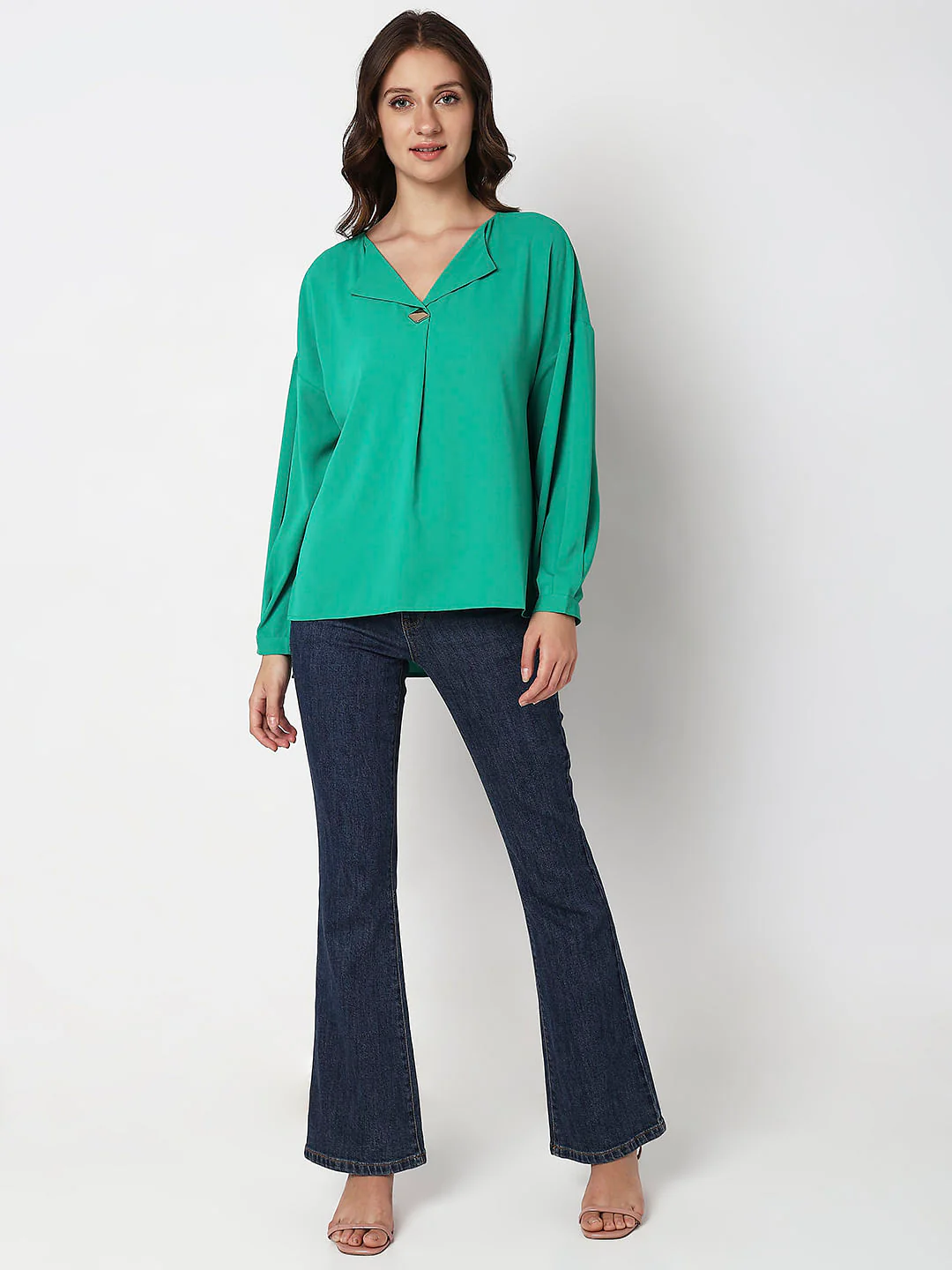 Green Full Sleeves Top - Image 5
