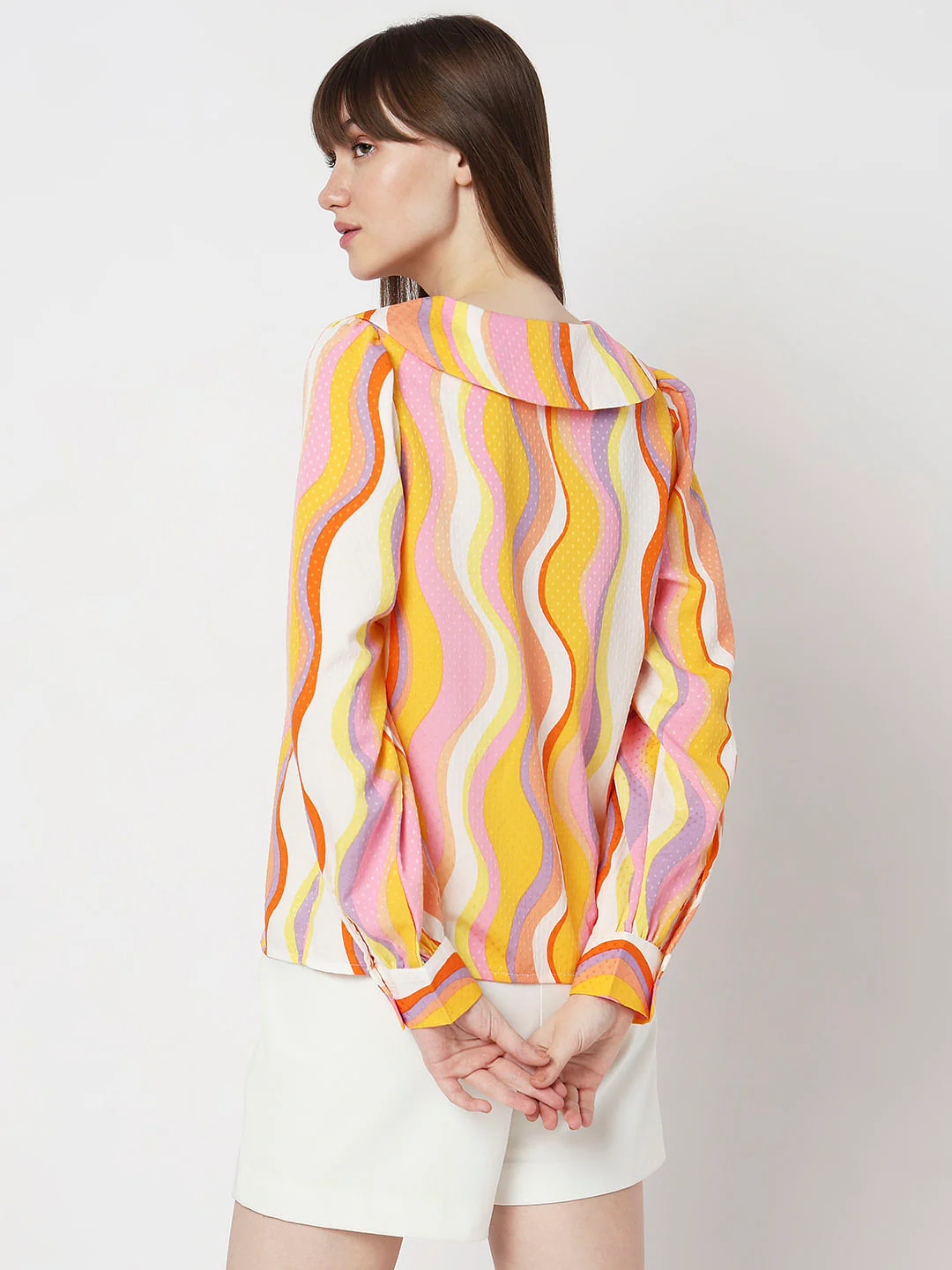 Pink Abstract Print Shirt - Image 4