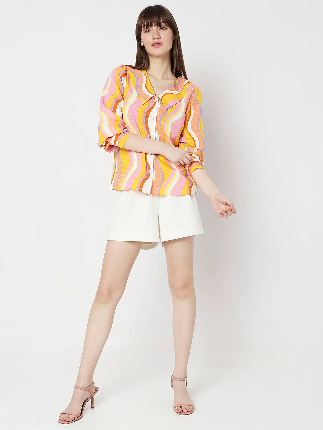 Pink Abstract Print Shirt - Image 5