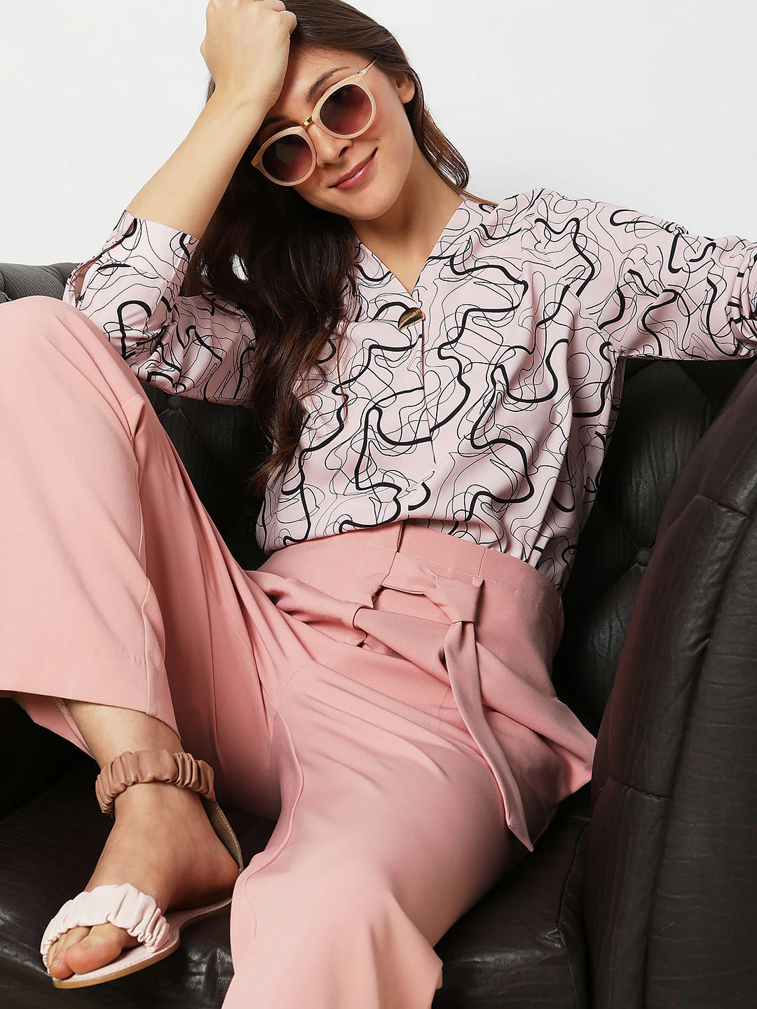 Lilac Printed Top