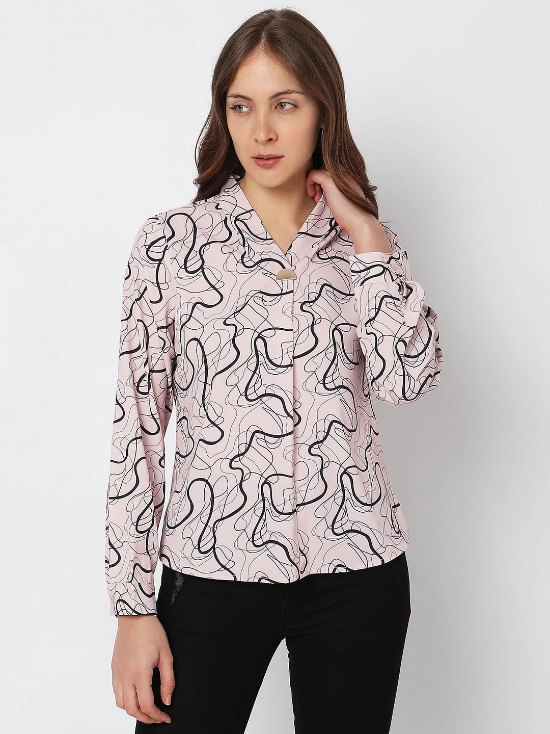 Lilac Printed Top - Image 2