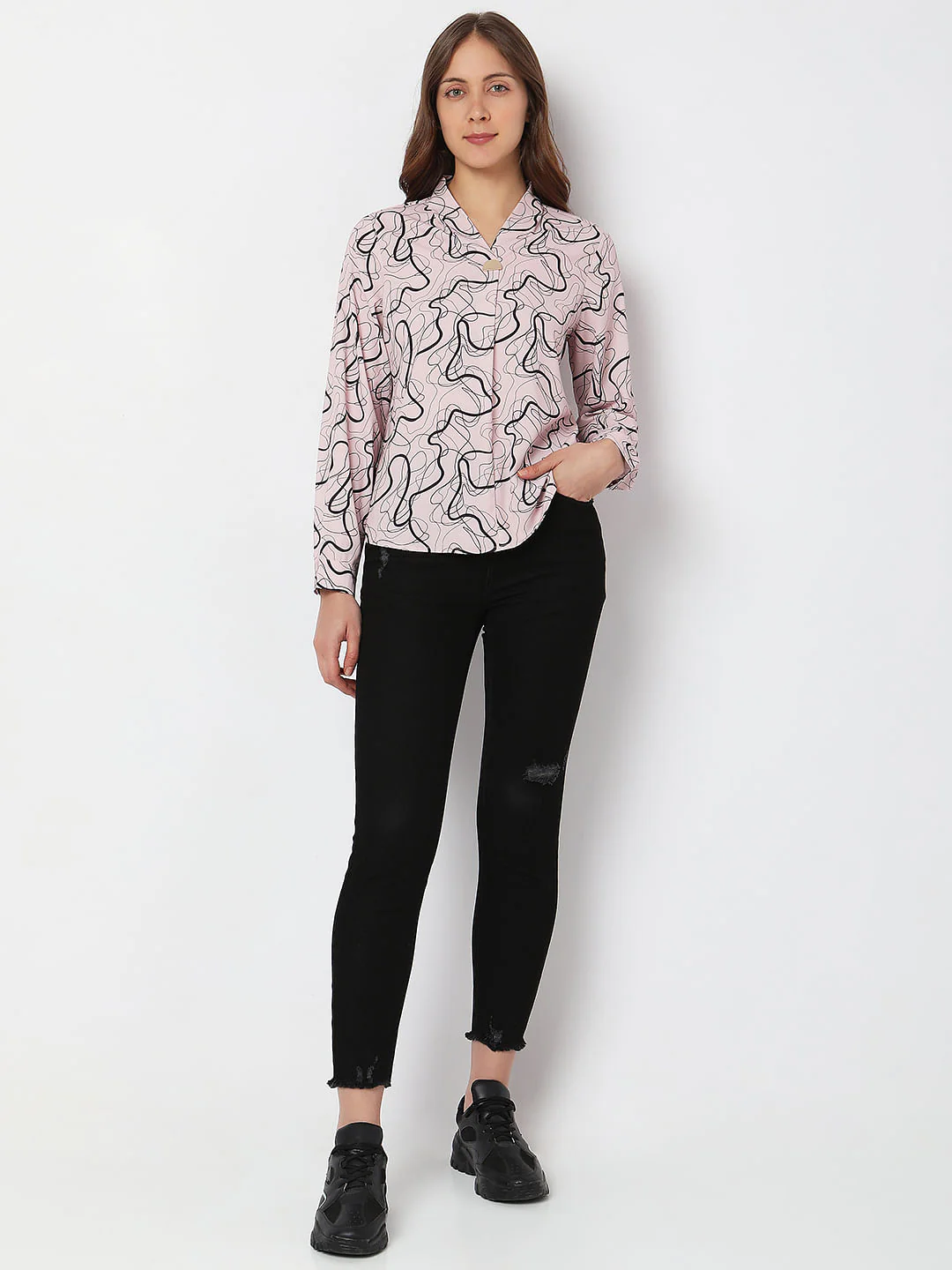 Lilac Printed Top - Image 5