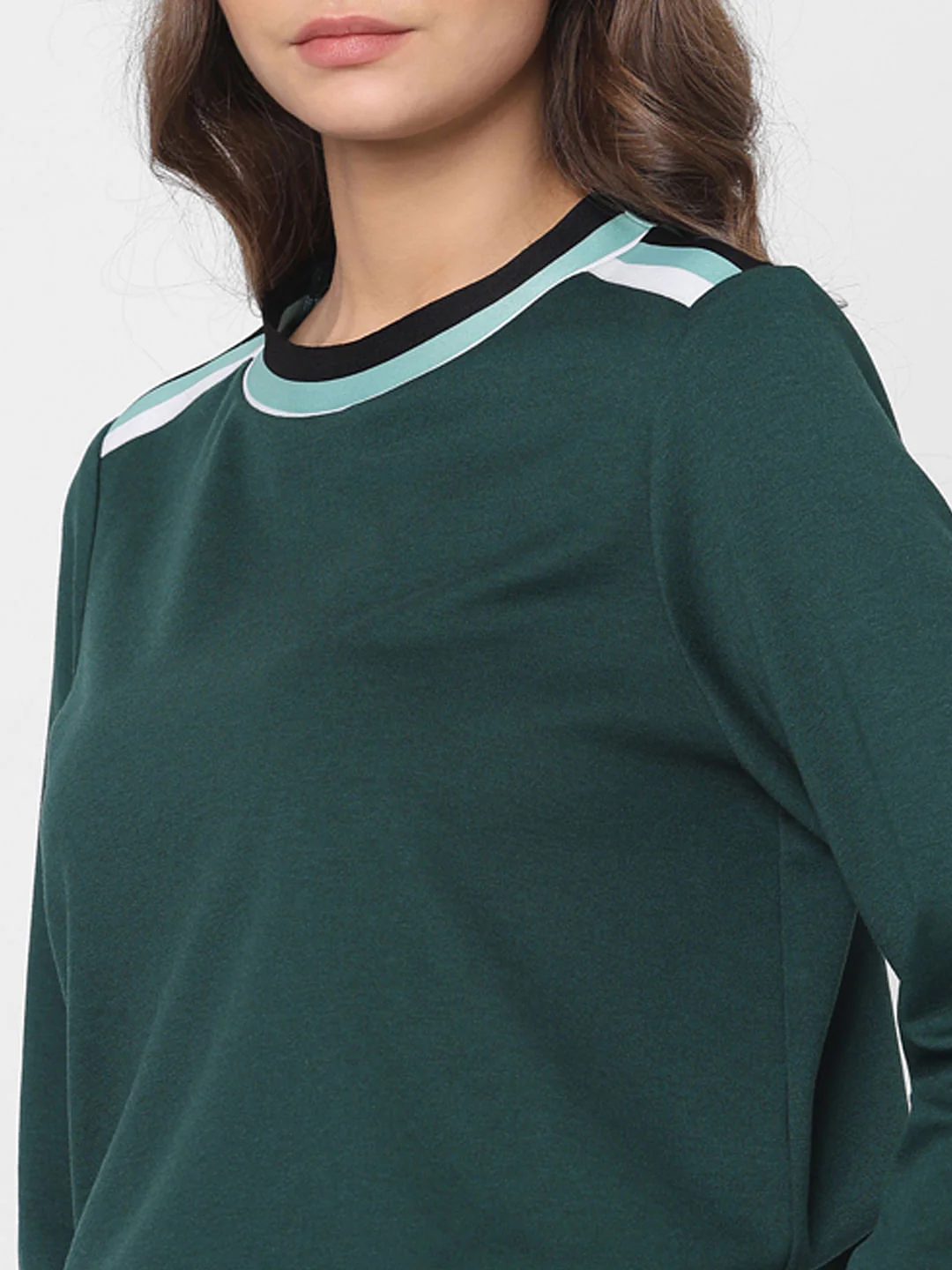 Green Tape Detail Co-Ord Set Sweatshirt - Image 6