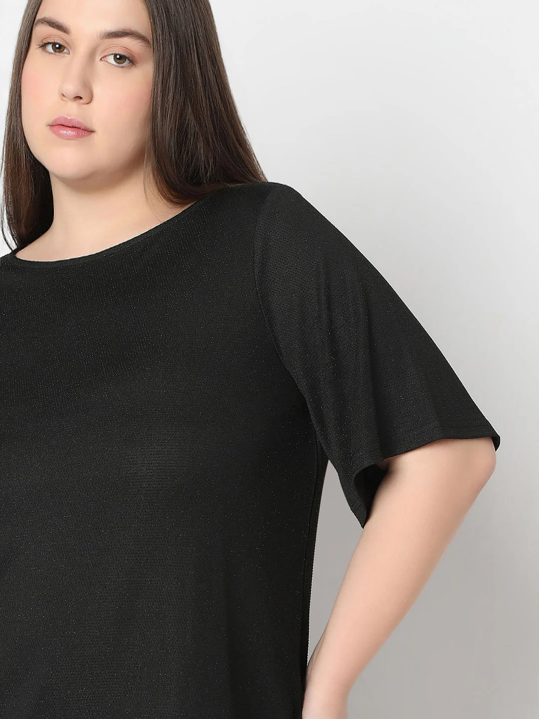 Curve Black Shimmer Top - Image 6
