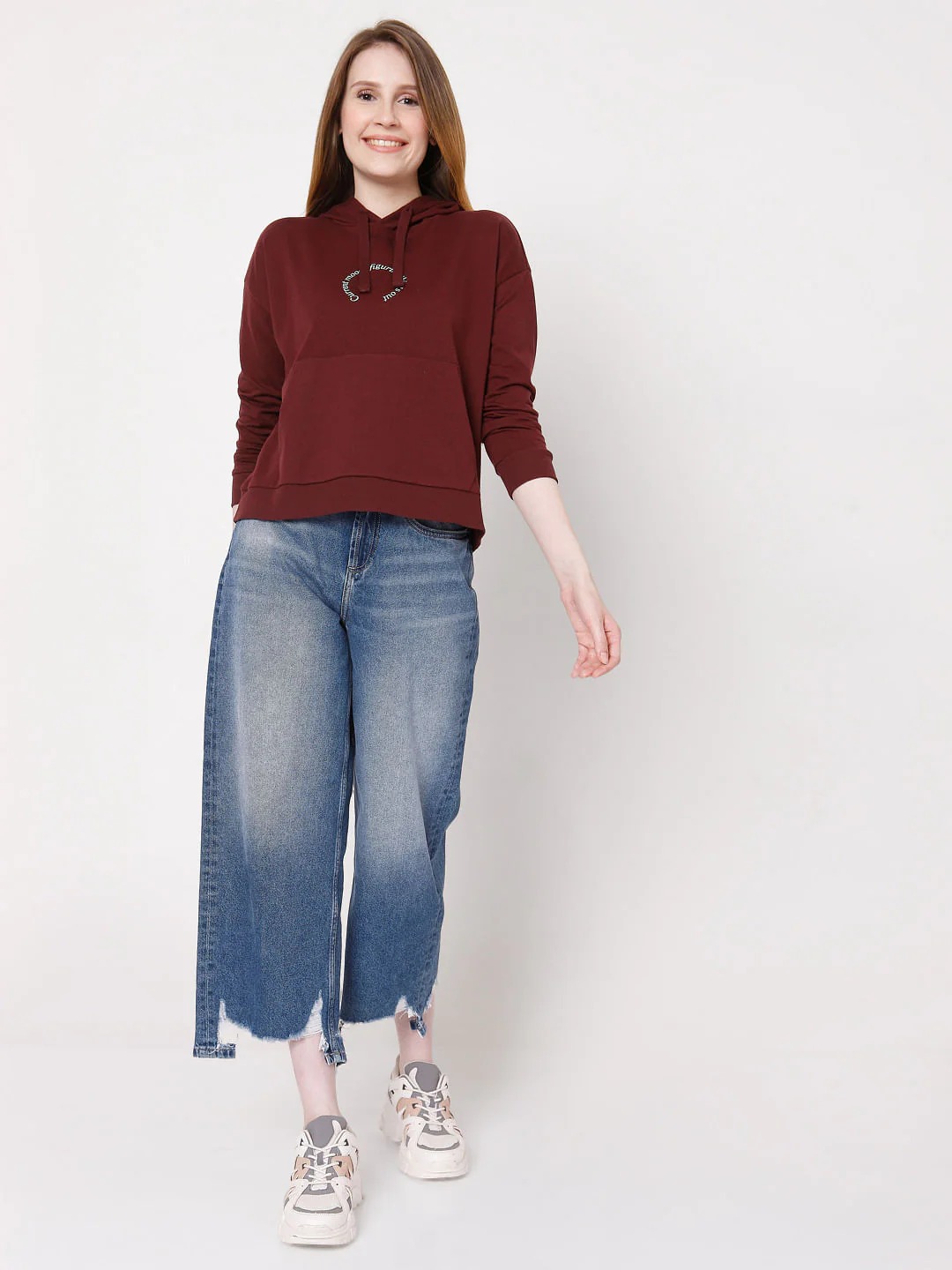 Maroon Hooded Sweatshirt - Image 5