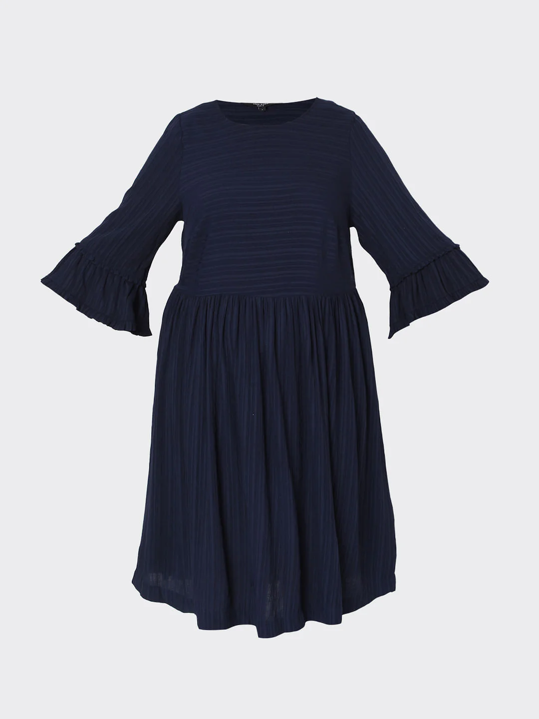 Curve Navy Blue Shift Dress - Image 6
