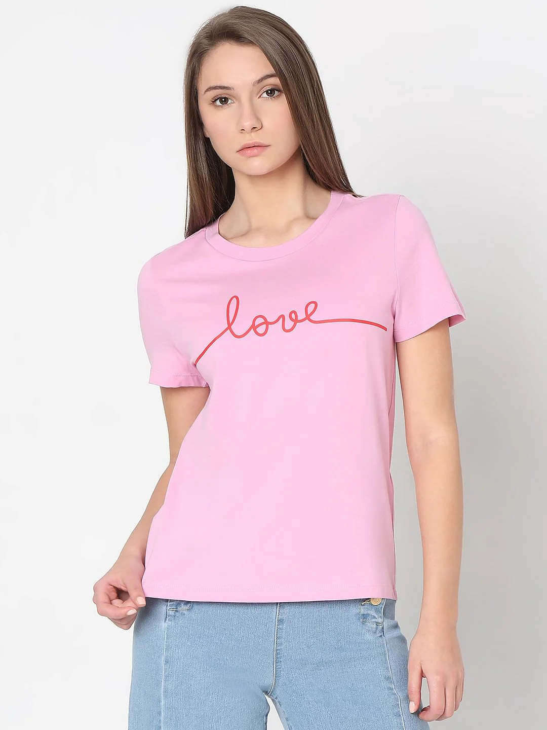 Pastel Lavender Cotton T-Shirt - Image 2