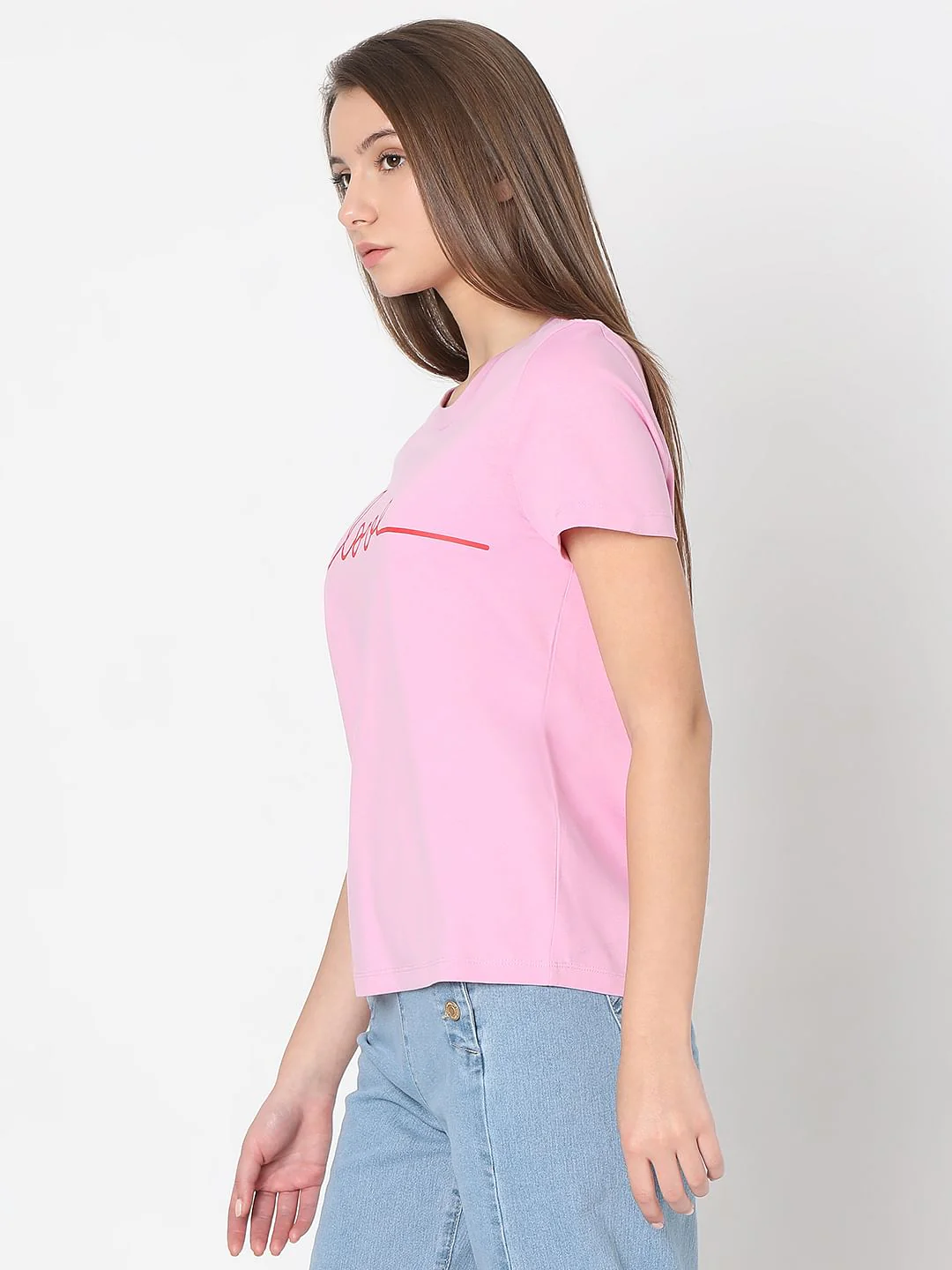 Pastel Lavender Cotton T-Shirt - Image 3