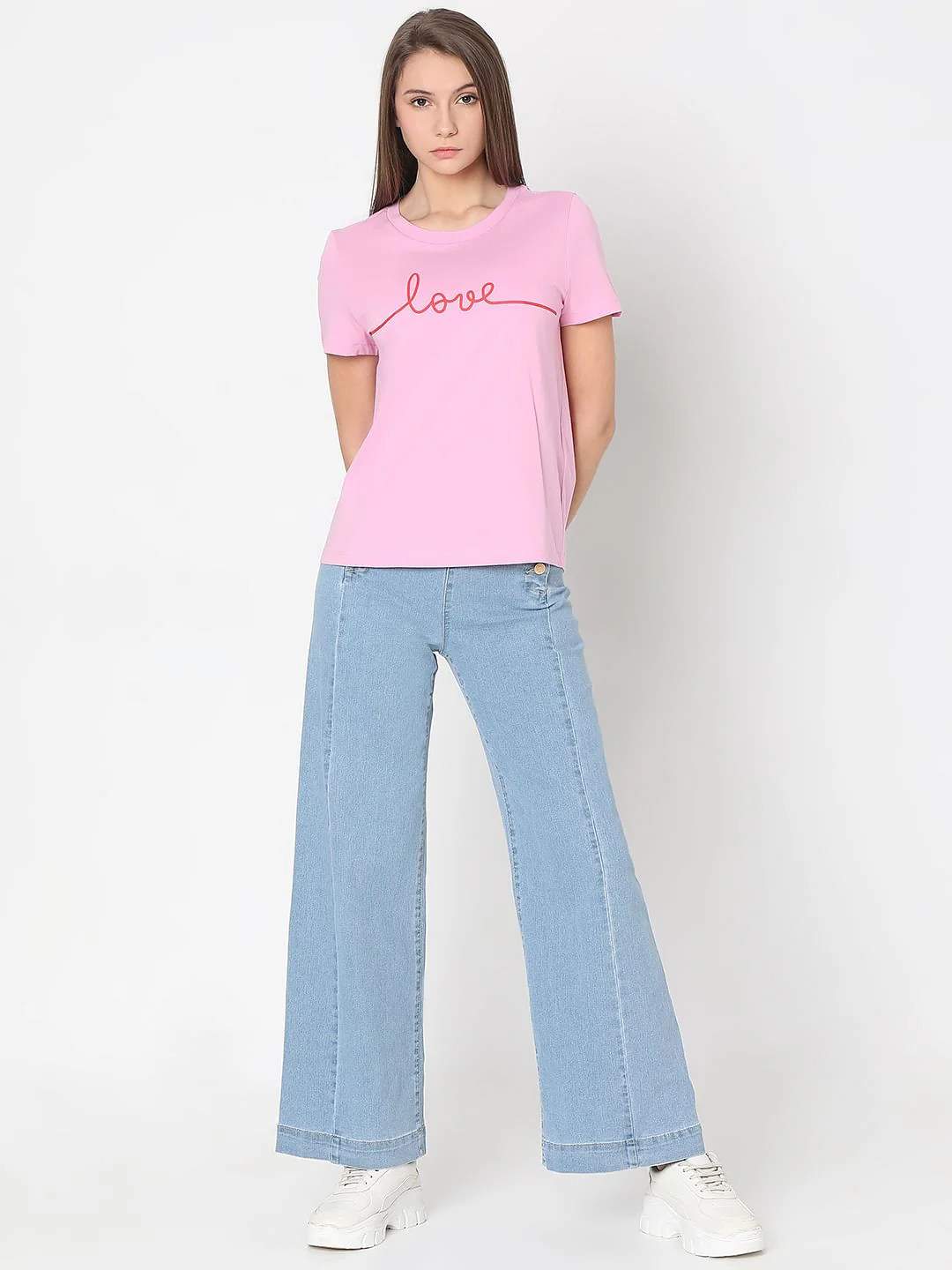 Pastel Lavender Cotton T-Shirt - Image 5