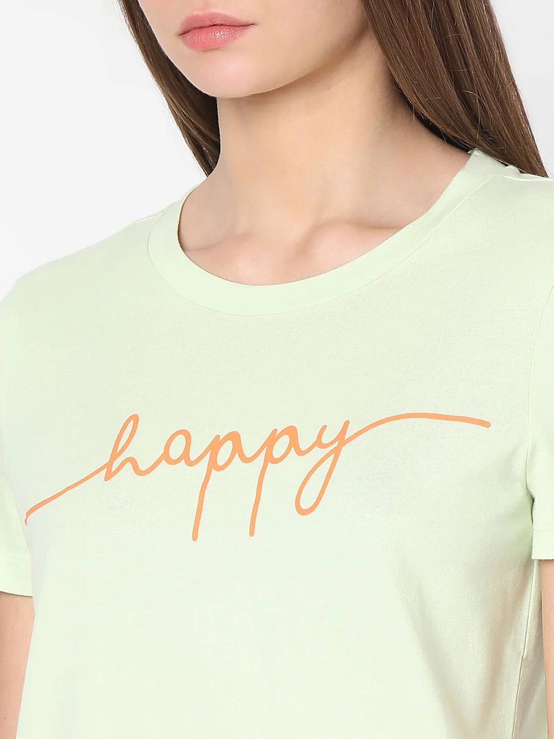 Pastel Green Cotton T-Shirt - Image 8