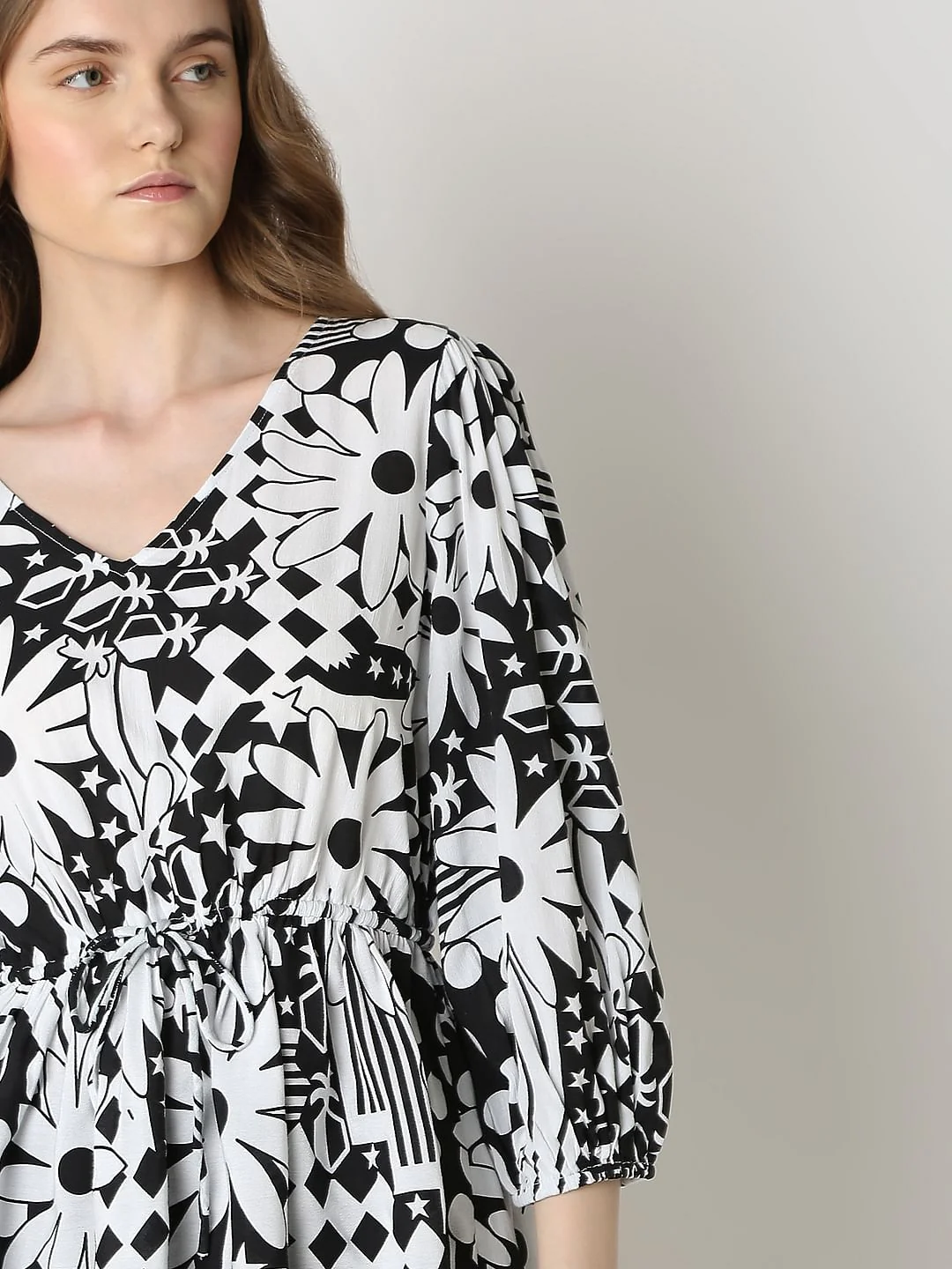 Black Printed Top - Image 6