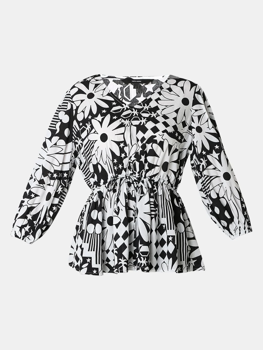 Black Printed Top - Image 7