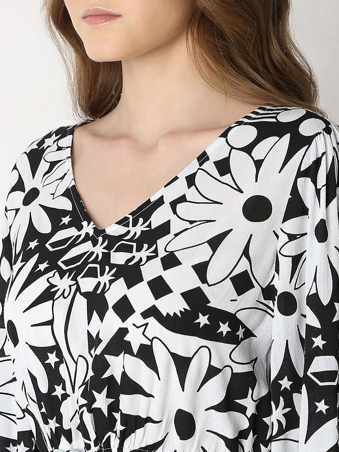 Black Printed Top - Image 8