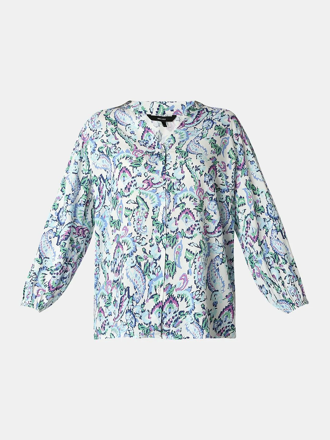 Light Blue Printed Top - Image 7