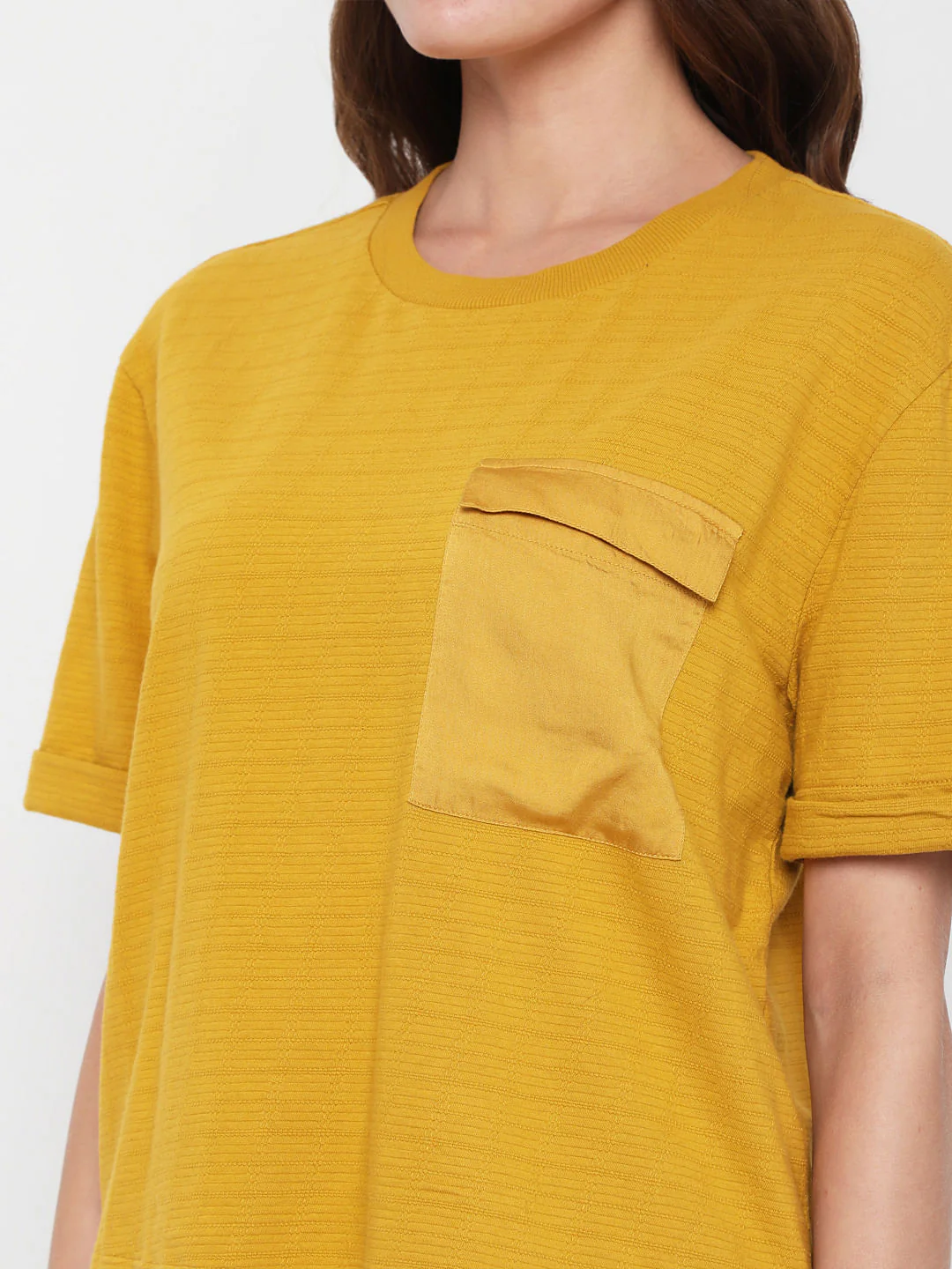 Mustard Cropped T-Shirt - Image 6